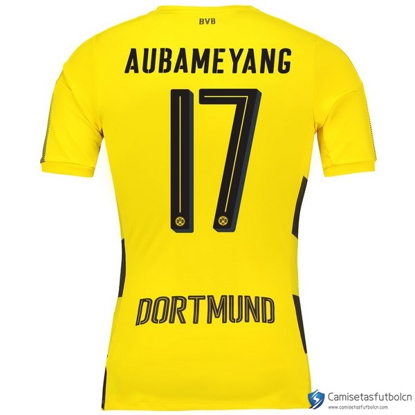 Camiseta Borussia Dortmund Primera equipo Aubameyang 2017-18